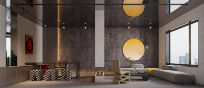 现代客餐厅3D模型下载